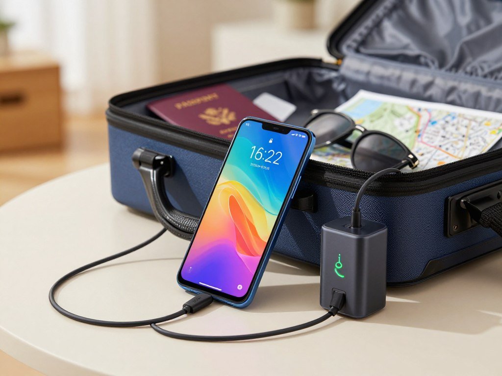 100W HyperCharge top-up before a trip with a REDMI phone