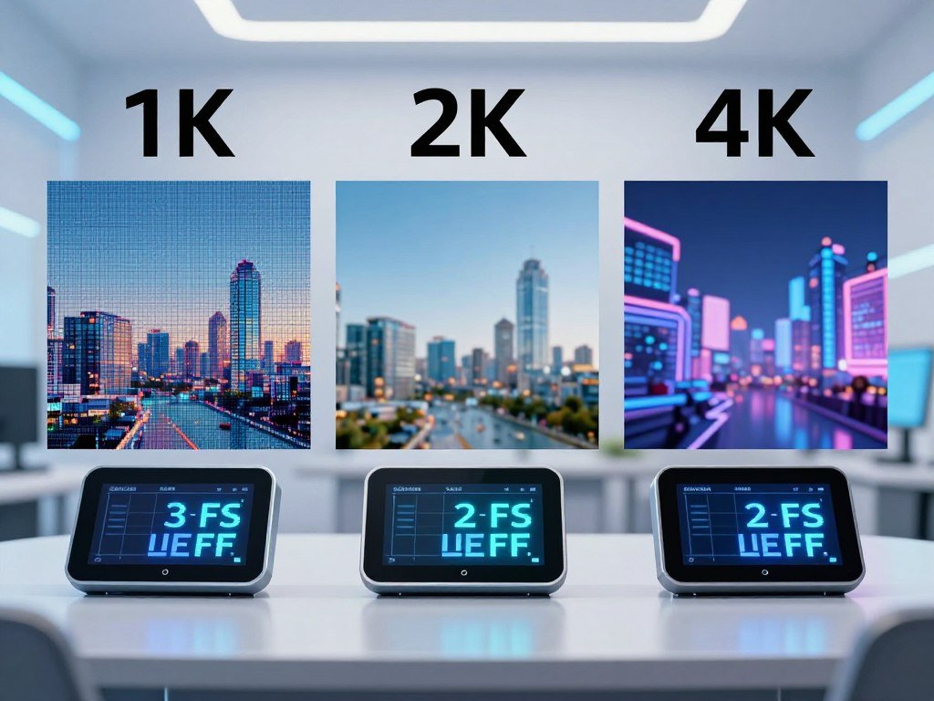 1K, 2K, and 4K image output token counts compared