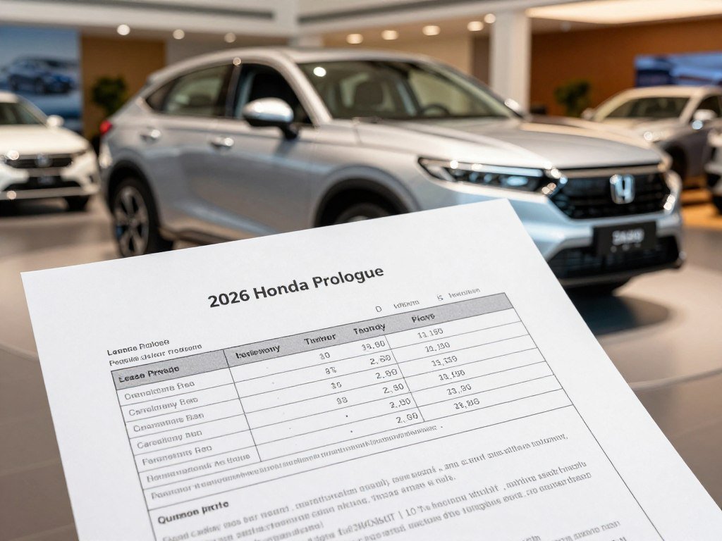 A 2026 Honda Prologue lease quote with payment and fee details A 2026 Honda Prologue lease quote with payment and fee details