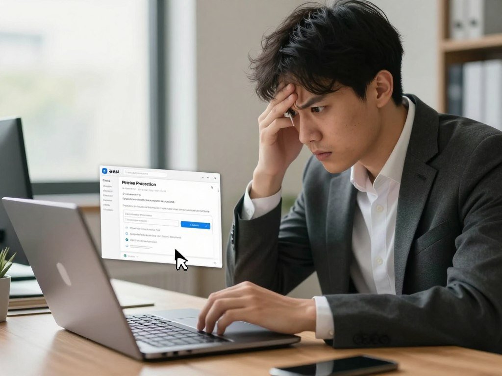 A Windows user checking a suspicious link with Avast phishing protection