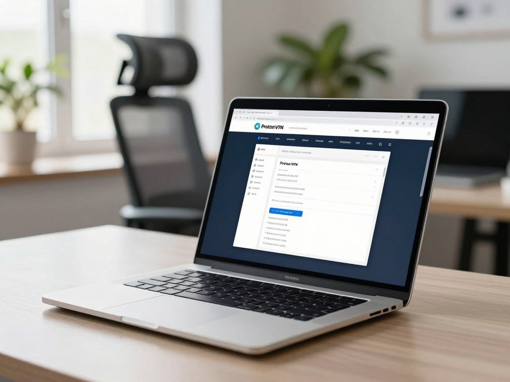 A laptop uses Proton VPN Free for everyday browsing A laptop uses Proton VPN Free for everyday browsing