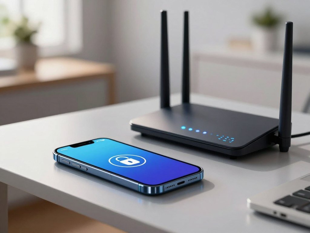 A locked phone and secure Wi-Fi help protect personal information