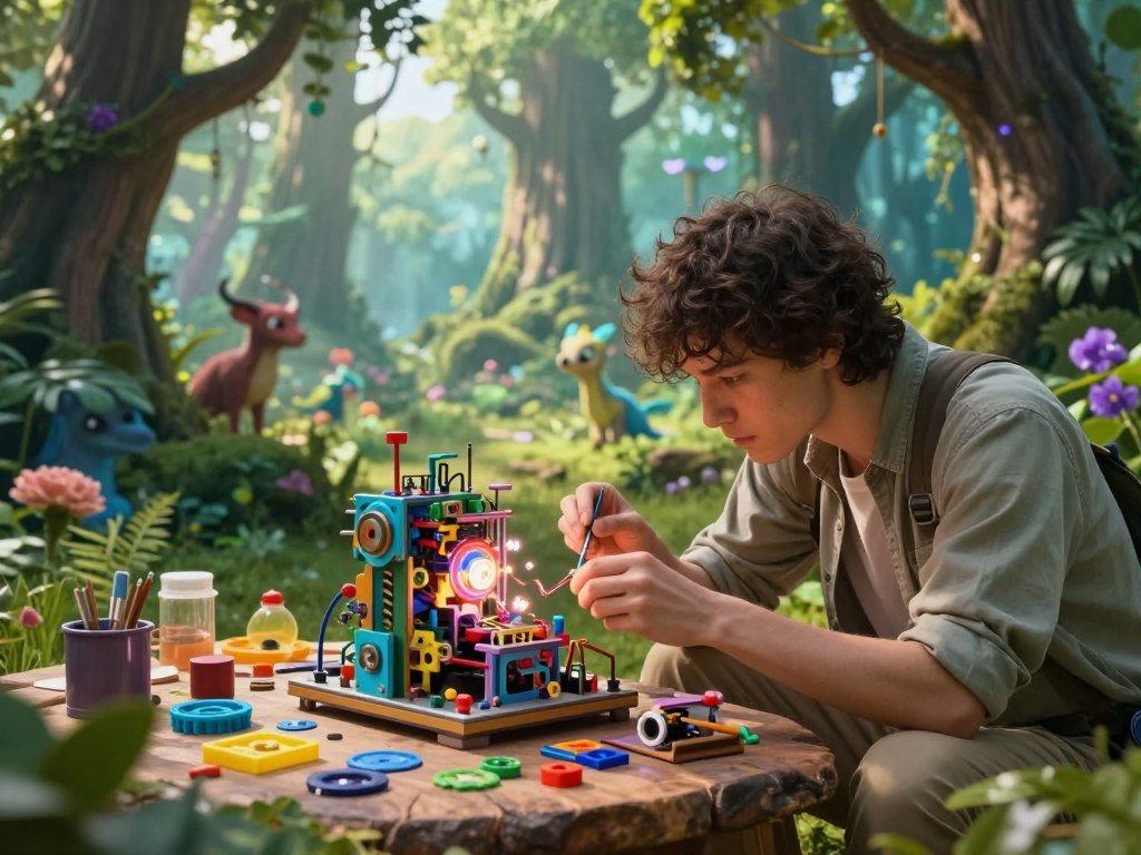 A player building a device in Tears of the Kingdom A player building a device in Tears of the Kingdom