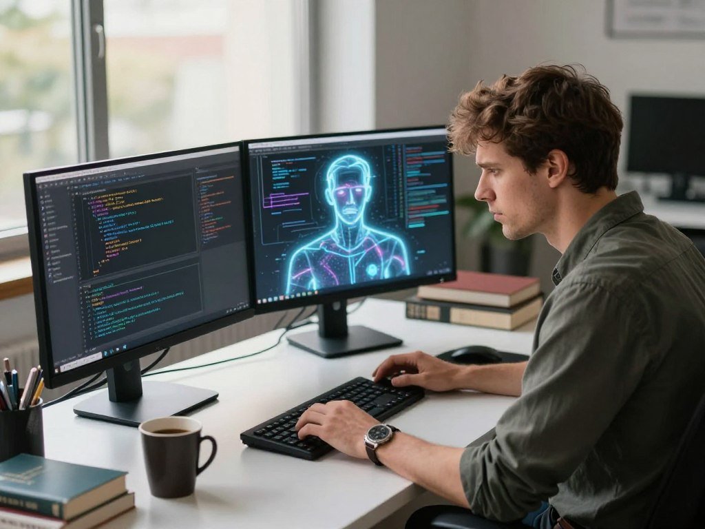 A programmer asks Claude for help debugging a code error A programmer asks Claude for help debugging a code error