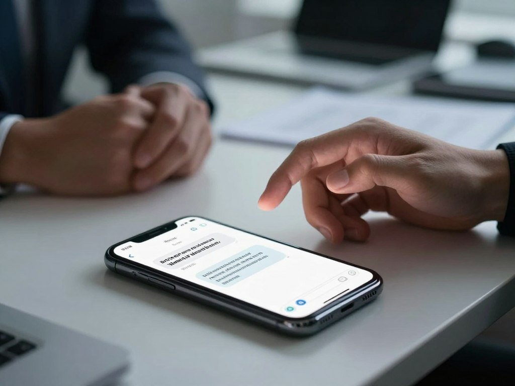 A text message delivers a targeted phishing lure