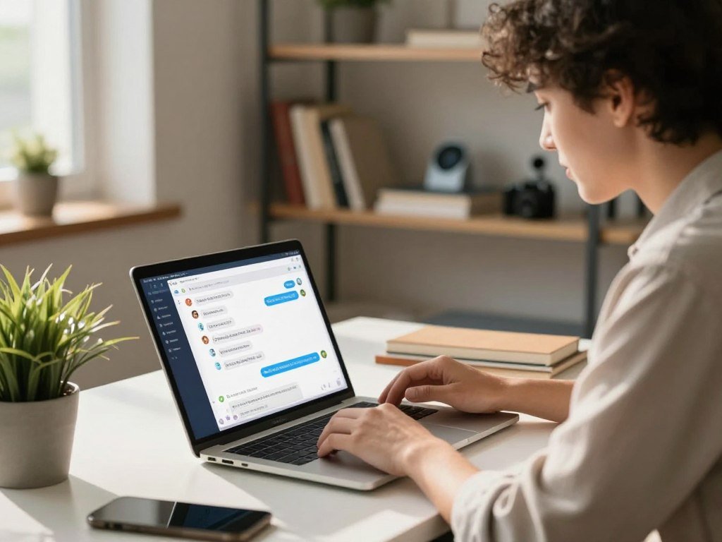 A user checks dates, prompts, and chatbot results in a thread A user checks dates, prompts, and chatbot results in a thread