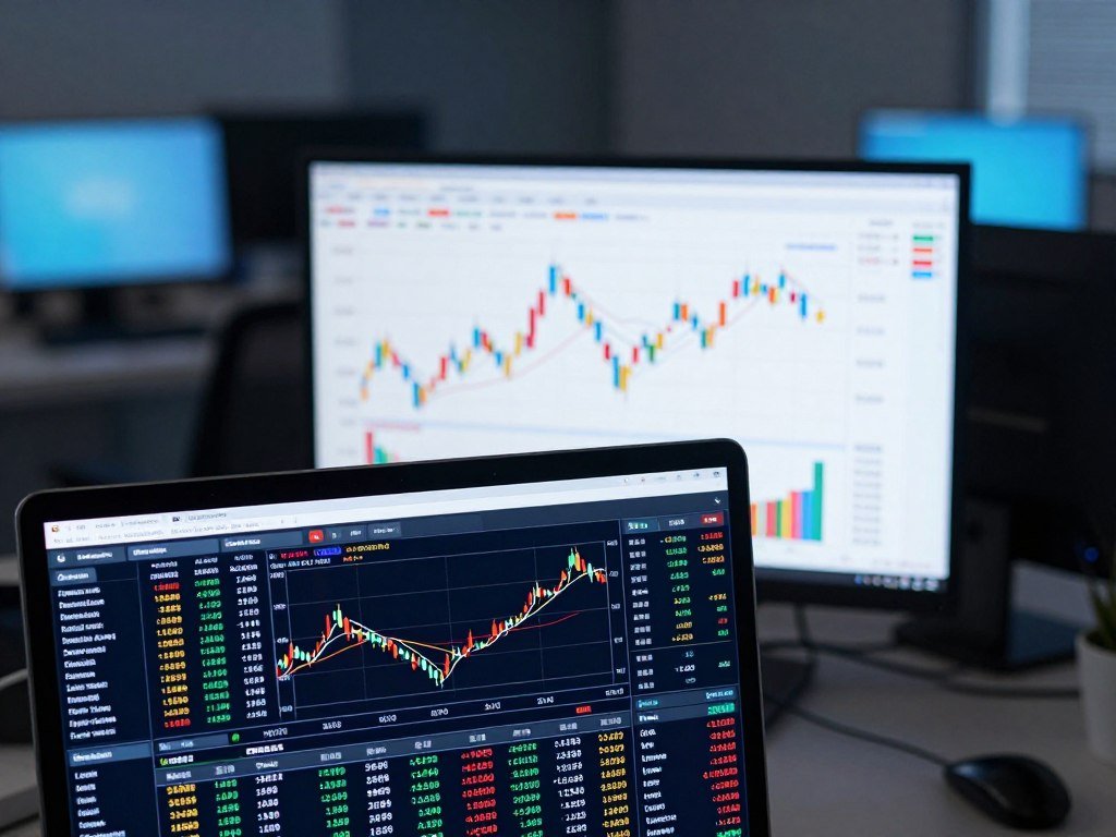 AAPL trading data beside an Apple share price chart
