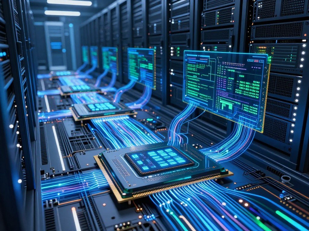 AI accelerator architecture moves model data through memory AI accelerator architecture moves model data through memory