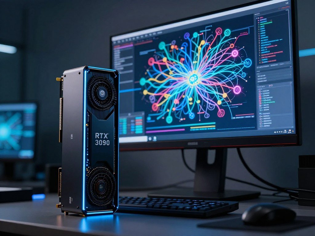 AI image generation and model processing on an RTX 3090
