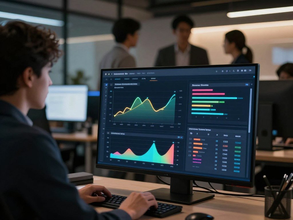 AI monitoring dashboard shows latency beside an answer review