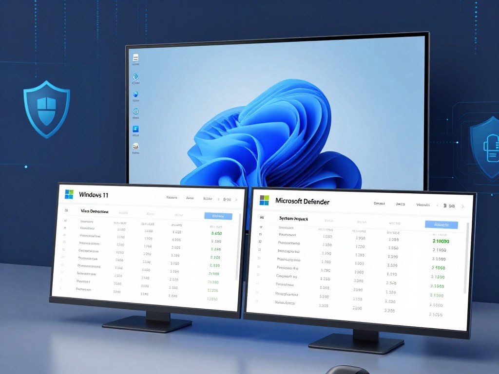 AVG and Microsoft Defender performance scores in a Windows 11 test AVG and Microsoft Defender performance scores in a Windows 11 test