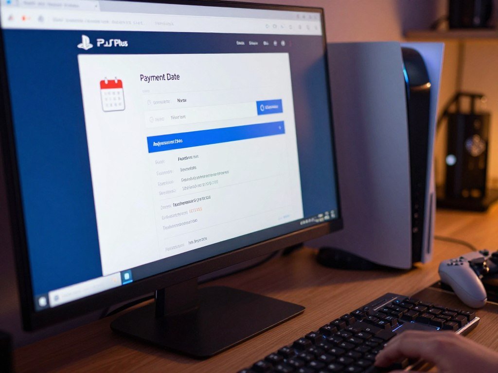 Account settings show a PlayStation Plus payment date Account settings show a PlayStation Plus payment date