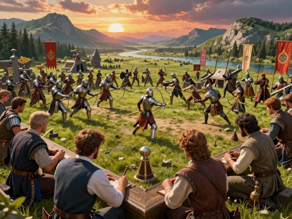 Age of Empires IV factions meet in a historical RTS match