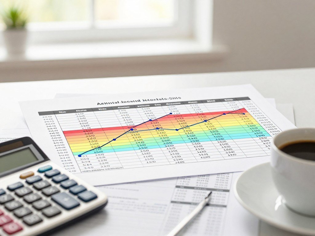 Amortization schedule shows changing principal and interest shares