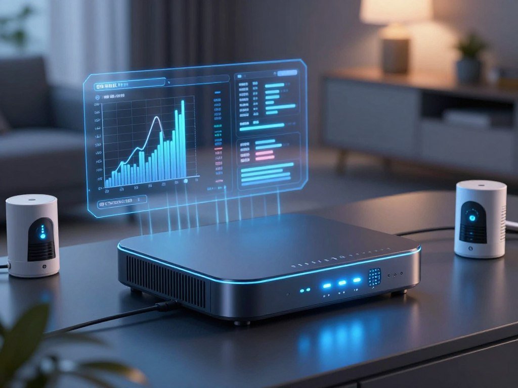 An edge device processing local sensor data An edge device processing local sensor data