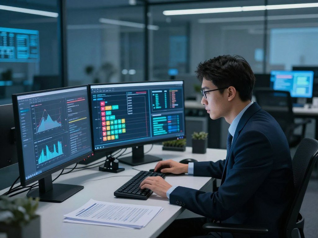 Analyst triaging cloud vulnerability findings by risk Analyst triaging cloud vulnerability findings by risk