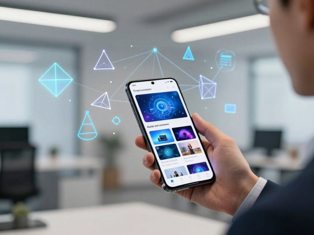 Android device searching images with on-device machine learning