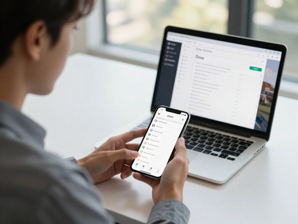 Android user drafts a message with Gmail and Drive files Android user drafts a message with Gmail and Drive files