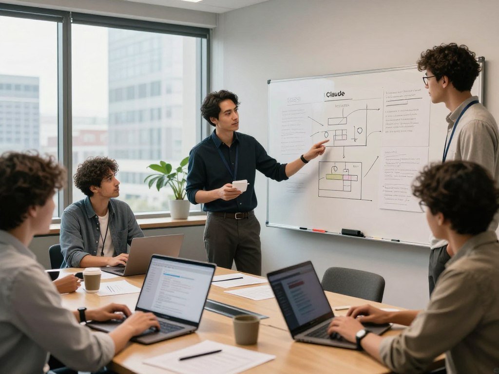 Anthropic company and developer teams planning Claude development