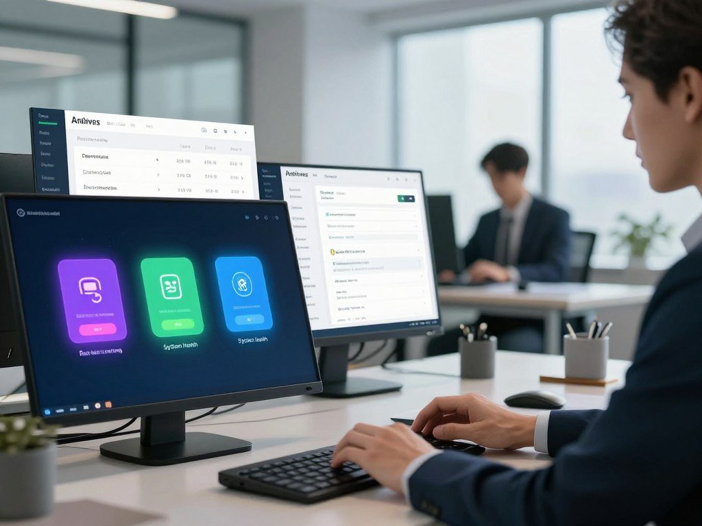 Antivirus performance checks on a Windows computer