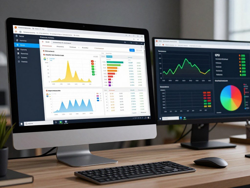 Antivirus software scan results beside system performance checks Antivirus software scan results beside system performance checks