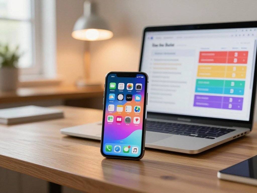 App blocker comparison beside a phone and laptop