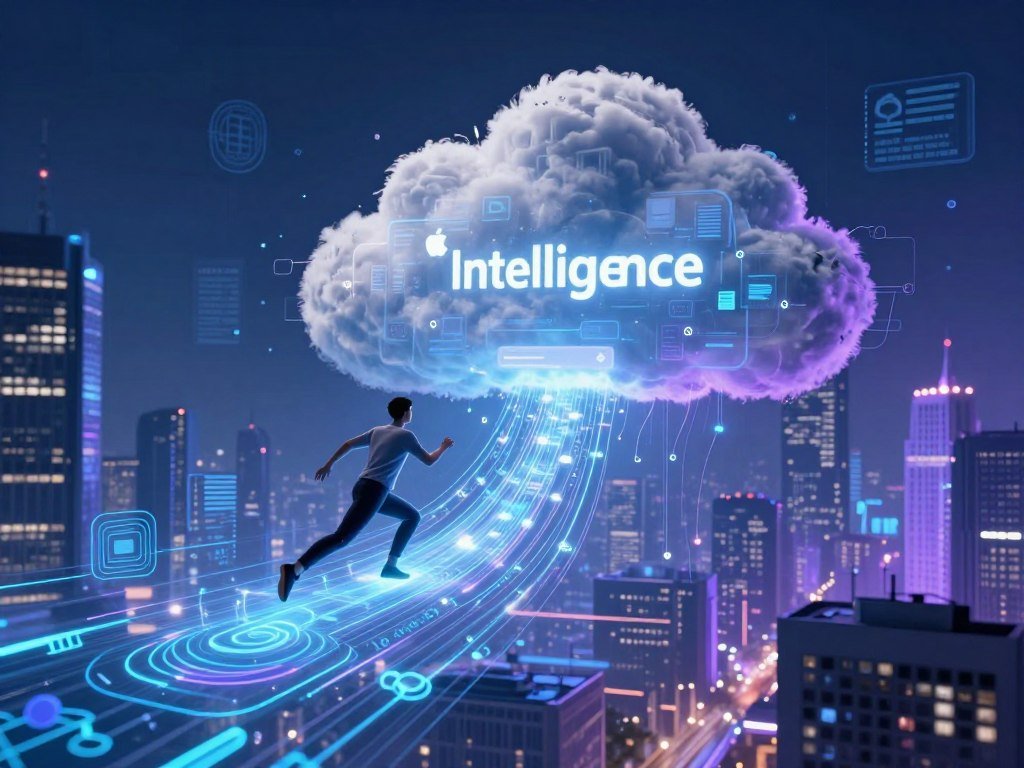Apple Intelligence moving a complex request to cloud compute Apple Intelligence moving a complex request to cloud compute