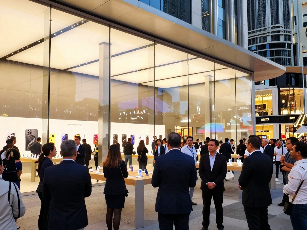Apple Store in Dubai hosts a collector's iPhone launch pickup Apple Store in Dubai hosts a collector's iPhone launch pickup