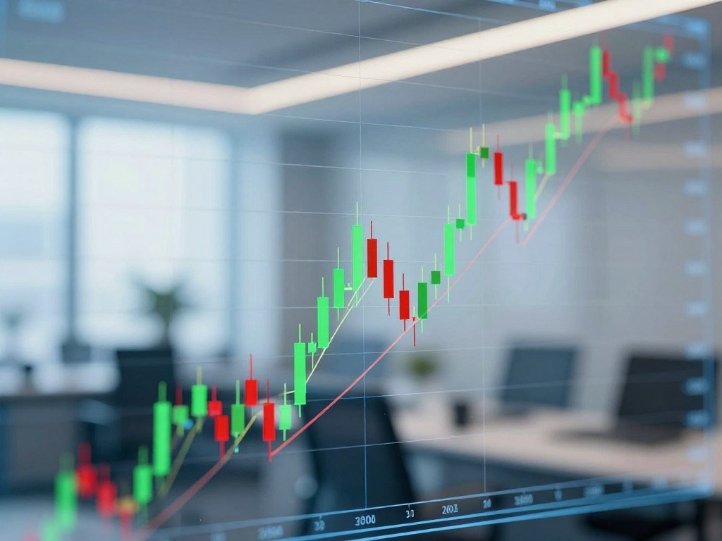 Apple closing price record shown on a historical stock chart Apple closing price record shown on a historical stock chart