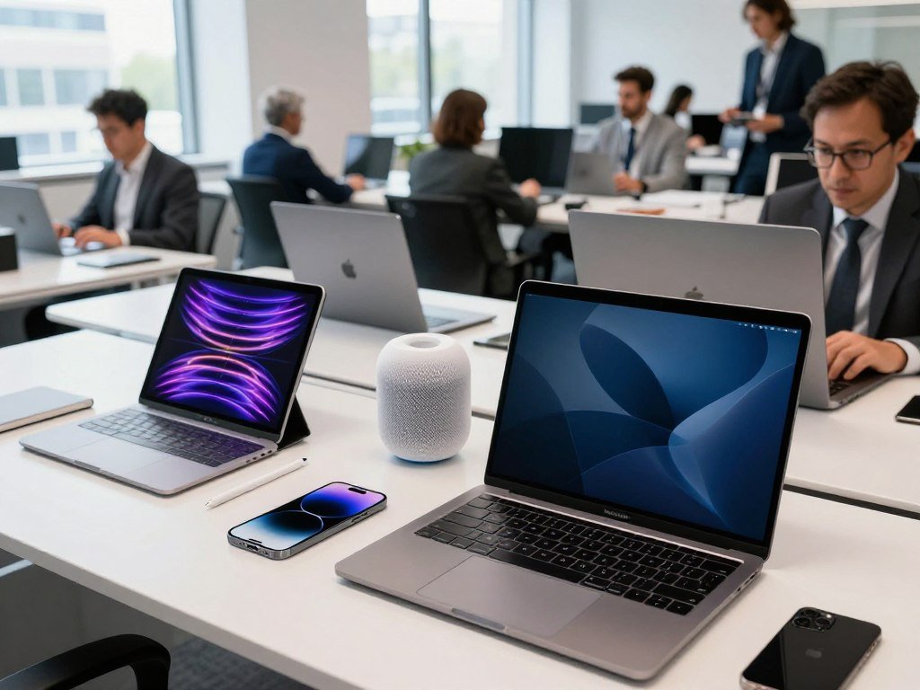 Apple hardware and services across the company ecosystem