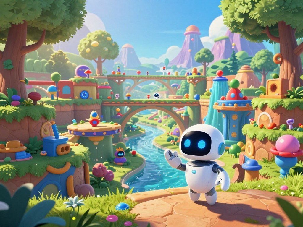 Astro Bot platform level beside a story-led PS5 adventure