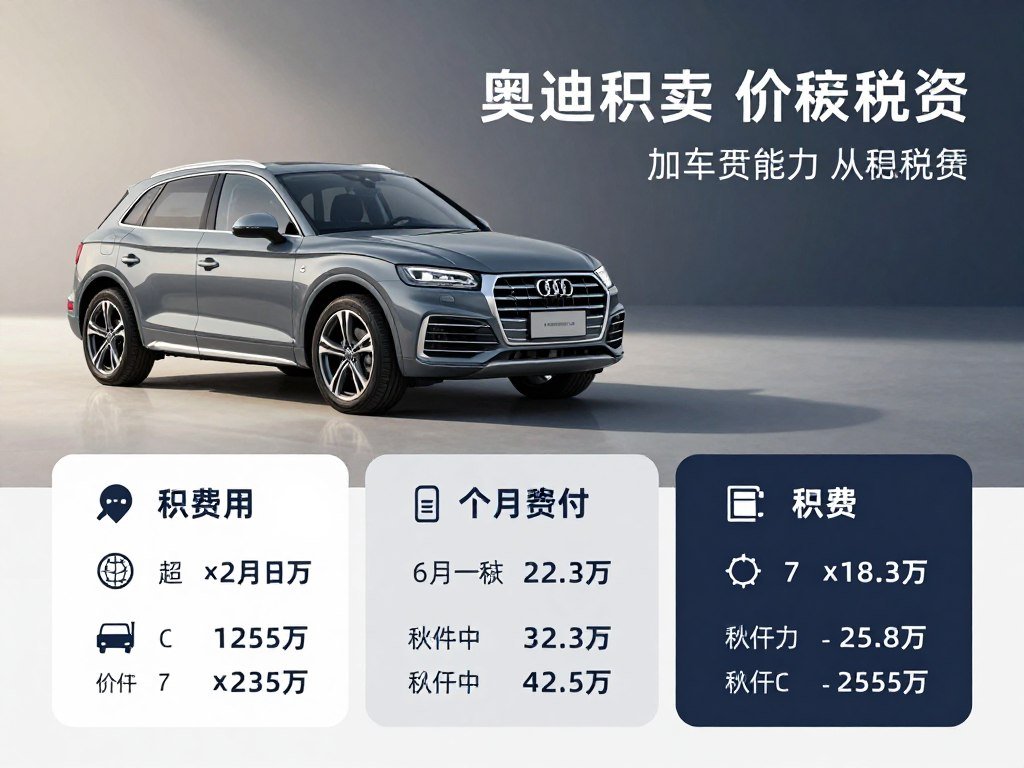Audi lease fees and taxes shown in a due-at-signing breakdown Audi lease fees and taxes shown in a due-at-signing breakdown