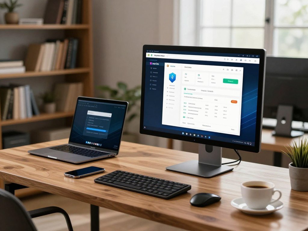 Avast One and AVG antivirus features on a home PC