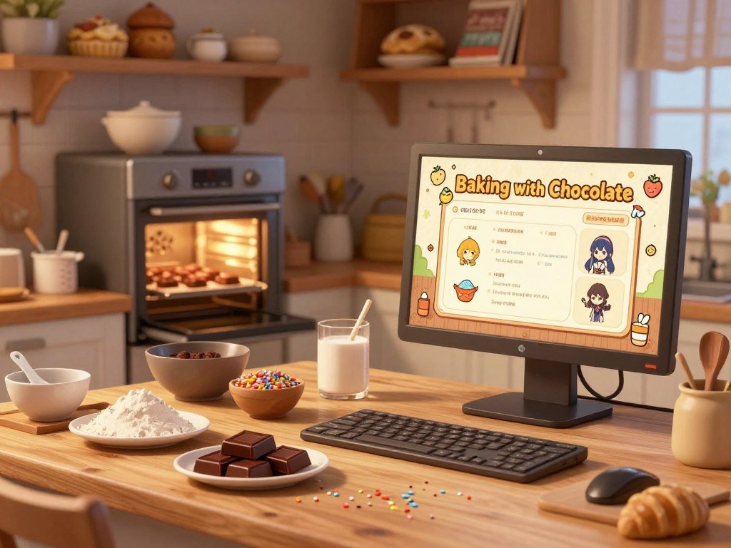 Baking chocolate listing shows a Ren’Py game version Baking chocolate listing shows a Ren’Py game version