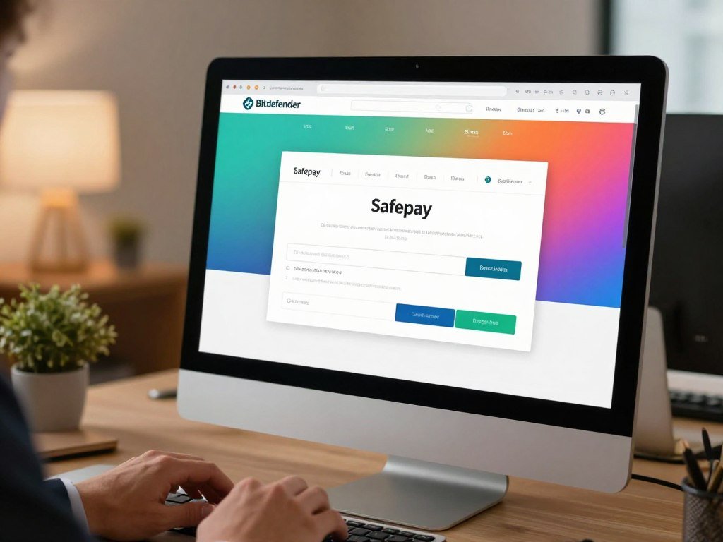 Bitdefender Safepay browser open for secure financial activity Bitdefender Safepay browser open for secure financial activity