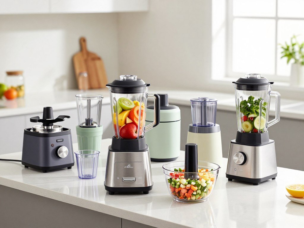 Blender food processor systems with pitchers and processor bowls Blender food processor systems with pitchers and processor bowls