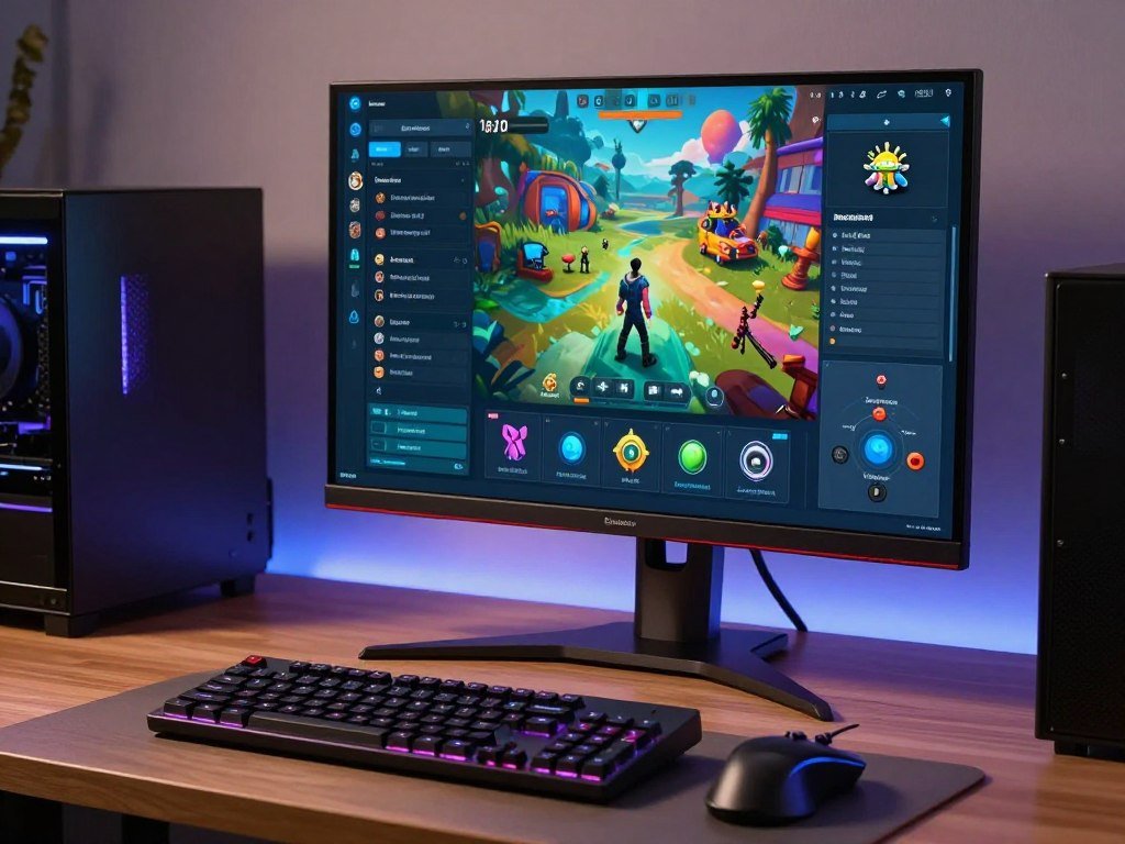 BlueStacks app player running an Android game on a PC BlueStacks app player running an Android game on a PC