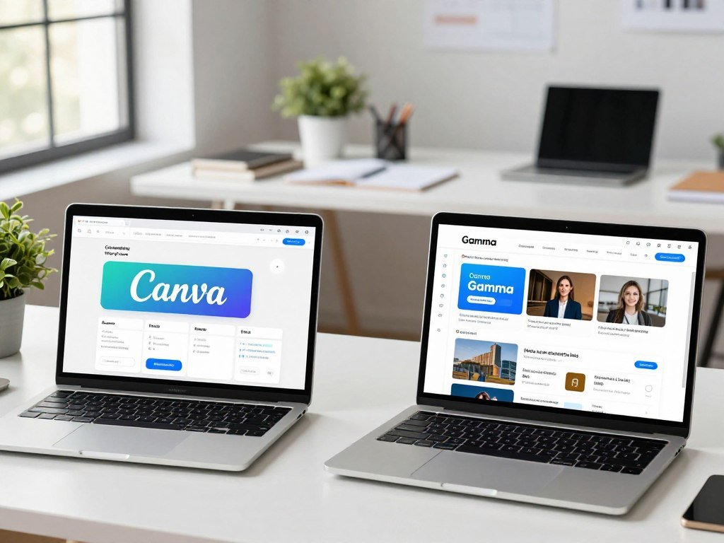 Canva and Gamma workflows compared for a branded deck
