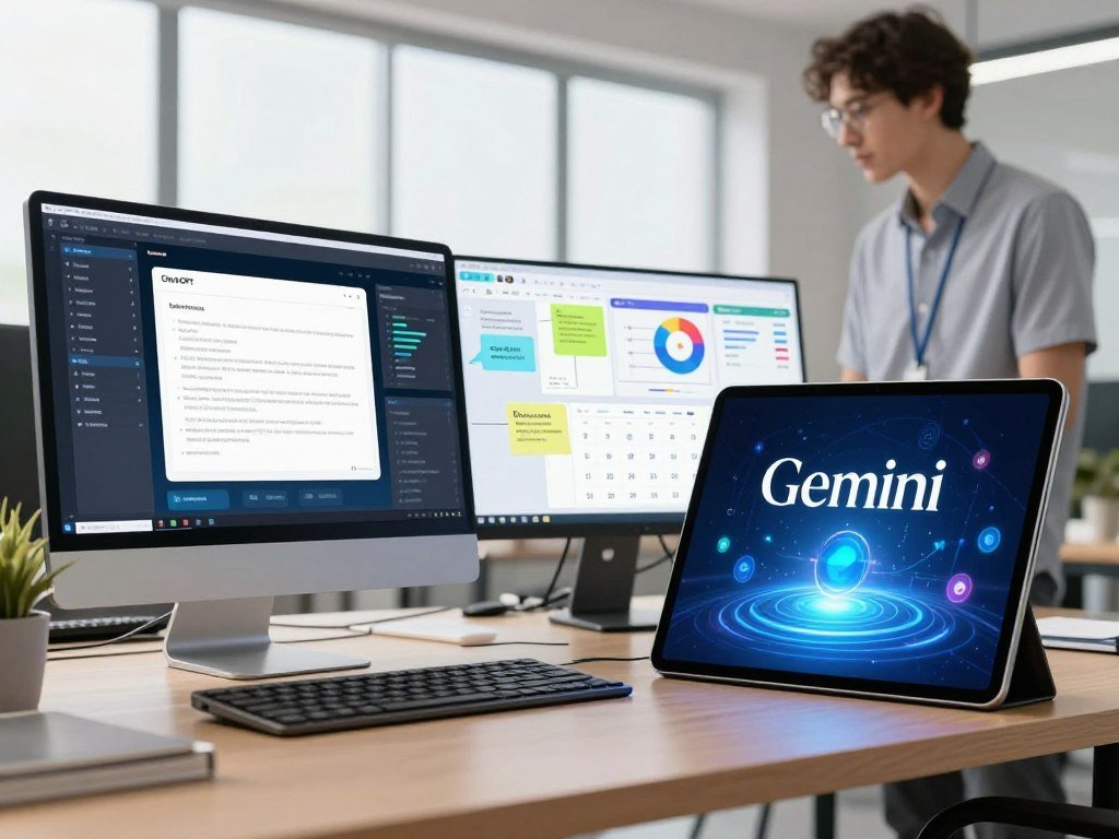 ChatGPT and Gemini choices beside common work tasks ChatGPT and Gemini choices beside common work tasks