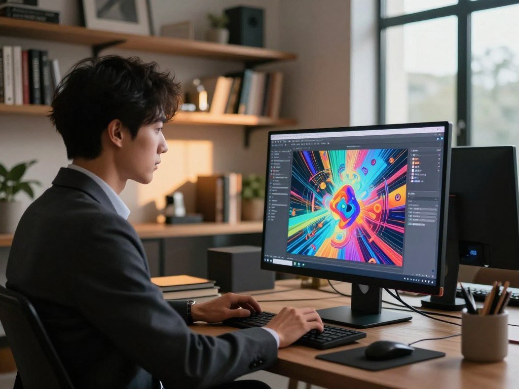 ChatGPT image generation creating a carefully described portrait scene