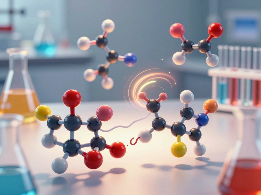 Chemical reactions show molecules joining or breaking apart Chemical reactions show molecules joining or breaking apart