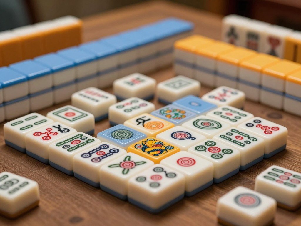 Classic Mahjong layered tiles form a free browser puzzle