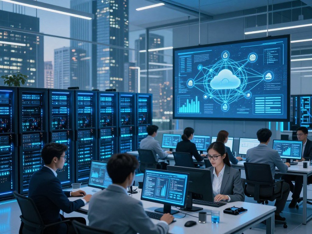Cloud infrastructure supporting businesses and internet services