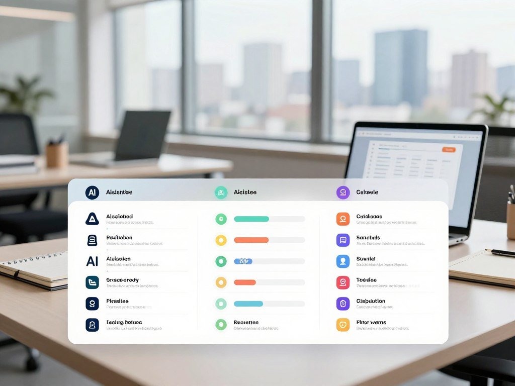 Comparison chart for AI assistant tools and daily work Comparison chart for AI assistant tools and daily work