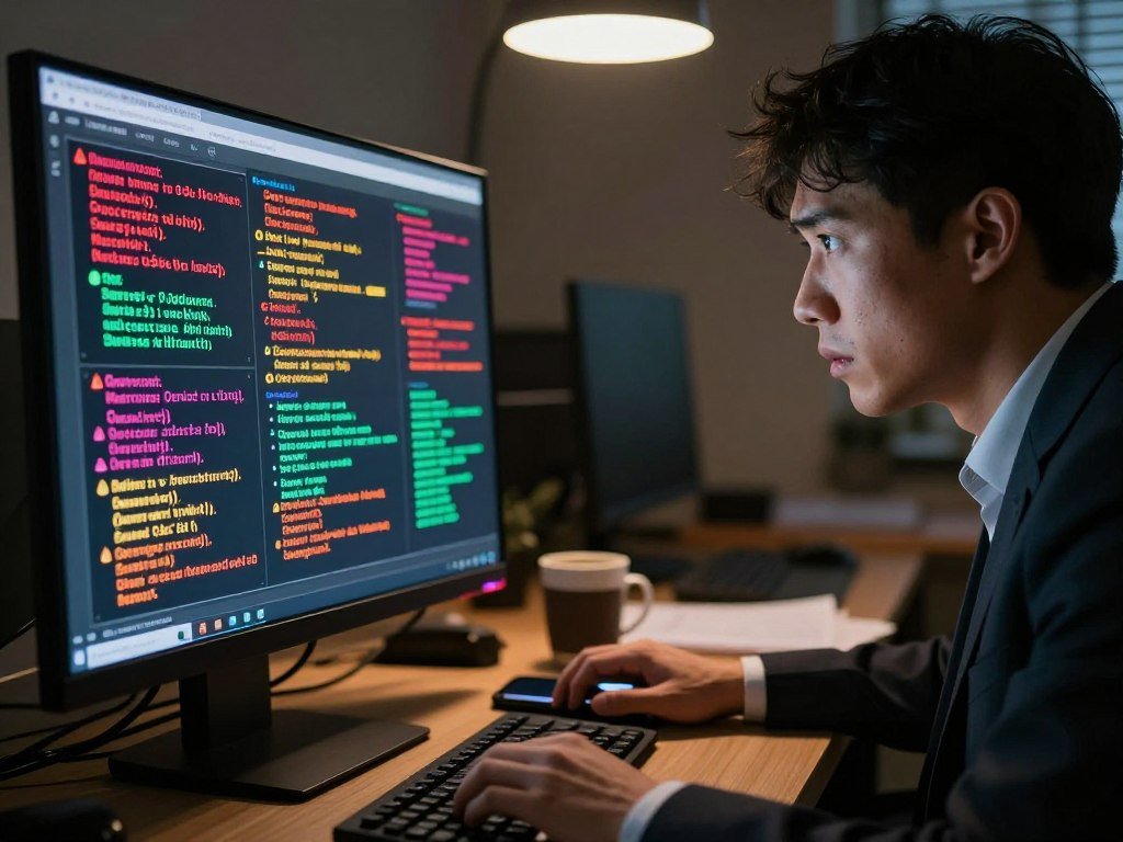 Computer showing slow performance and unusual malware warning signs Computer showing slow performance and unusual malware warning signs
