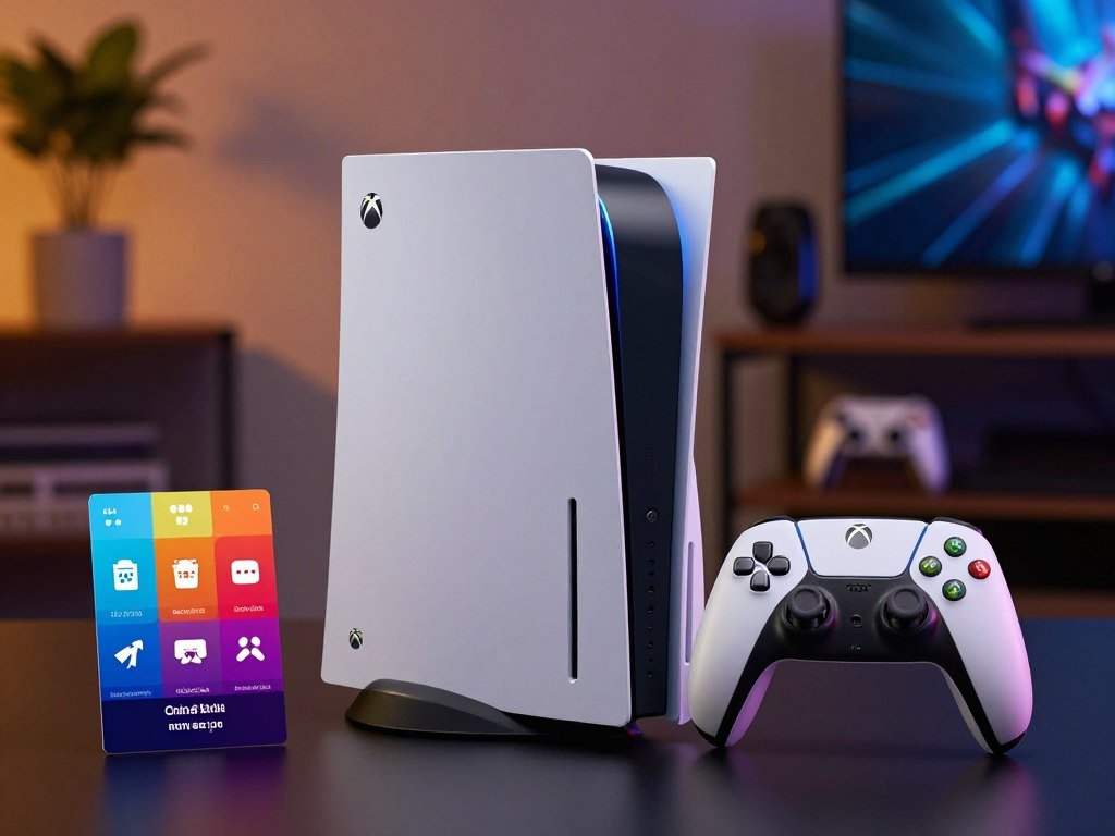 Console bundle with game, controller and subscription card Console bundle with game, controller and subscription card
