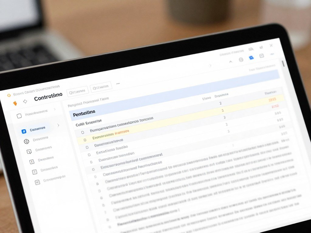 Contract terms and renewal dates shown in a document review screen