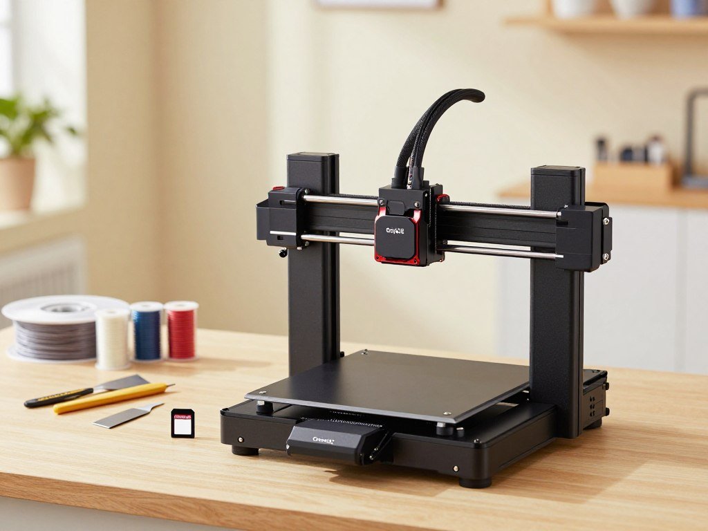 Creality Ender 3 V3 SE with an SD card ready for printing Creality Ender 3 V3 SE with an SD card ready for printing