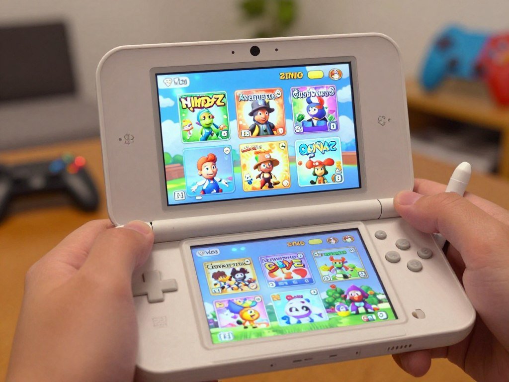 DS screens and controls help players choose games by style