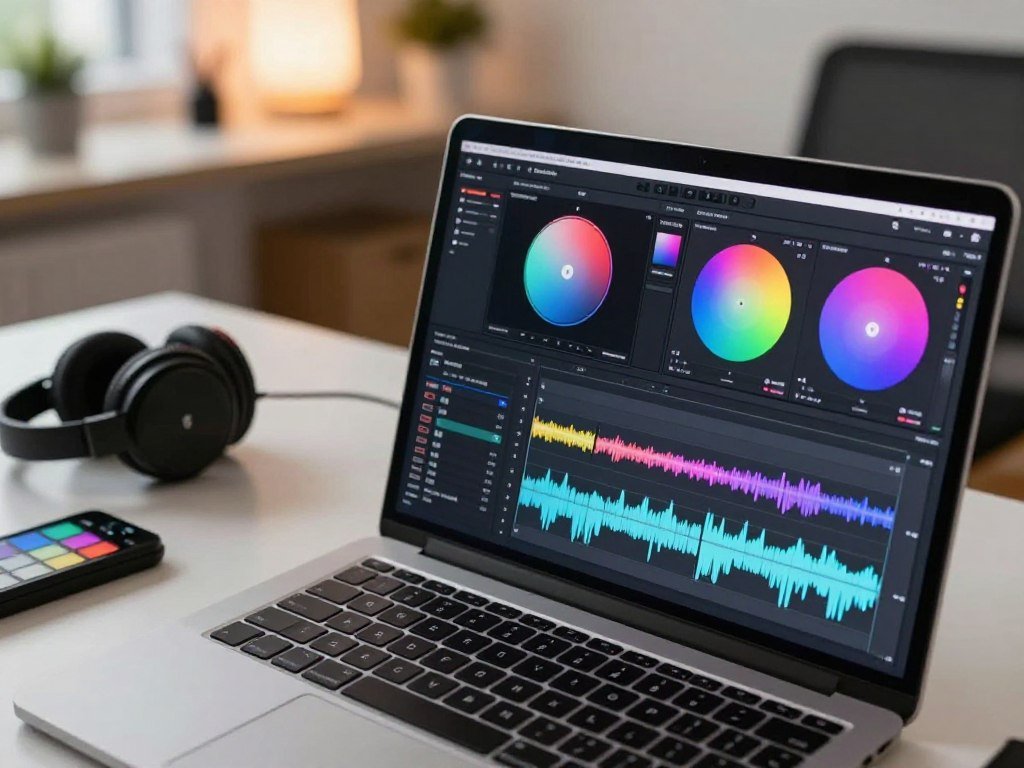 DaVinci Resolve editing pages for color grading and audio DaVinci Resolve editing pages for color grading and audio
